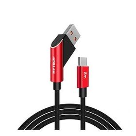 Hytech HY-X415 3A Type-C 1 m Siyah Data Şarj Kablosu