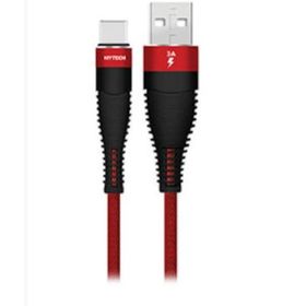 Hytech HY-X425 3A Type-C 1 mt Kırmızı Data Şarj Kablosu