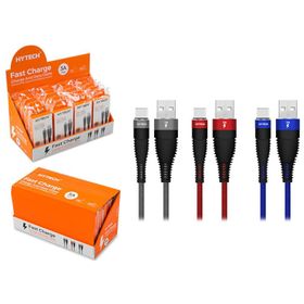 Hytech HY-X425 3A Type-C 1 mt Kırmızı Data Şarj Kablosu