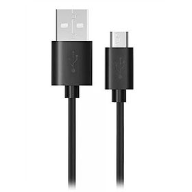 Hytech HY-X57 0.5A Poşet 1 m Uzun Konnektörlü Siyah Micro USB Şarj Kablosu