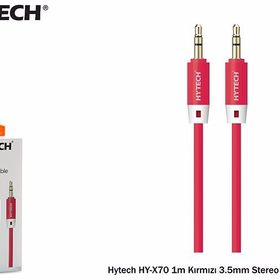 Hytech HY-X70 1 m Kırmızı 3.5 mm Stereo Ses Kablosu