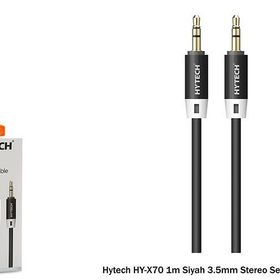 Hytech HY-X70 1m Siyah 3.5mm Stereo Ses Kablosu