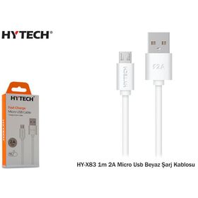 Hytech HY-X83 1 m 2A Micro Usb Beyaz Şarj Kablosu