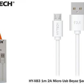 Hytech HY-X83 1 m 2A Micro Usb Siyah Şarj Kablosu