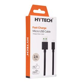 Hytech HY-X83 1 m 2A Micro Usb Siyah Şarj Kablosu