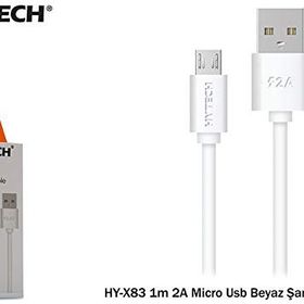 Hytech HY-X83 1 m 2A Micro Usb Siyah Şarj Kablosu