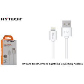 Hytech HY-X90 1 mt Beyaz 2A Lightning Şarj Kablosu