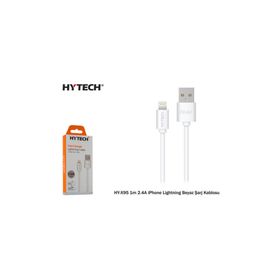 Hytech HY-X95 1 m 2.4A iPhone Lightning Beyaz Şarj Kablosu