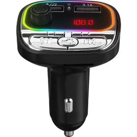 Hytech HY-XCB40 Çift USB 5V 3.1 A Rainbow Işıklı Led Ekran TF Kartlı V5.0 Bluetooth FM Transmitter