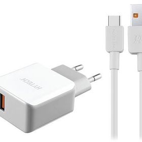 Hytech HY XE35 Quick Charge QC 3.0 2.4A Beyaz Gri Type-C Kablo