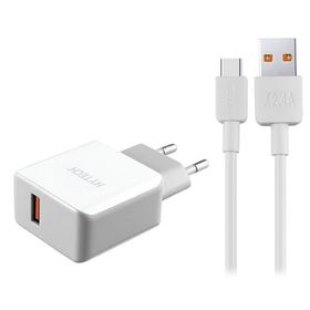 Hytech HY XE35 Quick Charge QC 3.0 2.4A Beyaz Gri Type-C Kablo