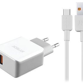 Hytech HY XE35 Quick Charge QC 3.0 2.4A Beyaz Gri Type-C Kablo