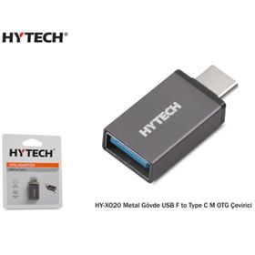 Hytech HY-XO20 Gümüş Metal Gövde USB f to TYPE C M OTG Ç Çevirici
