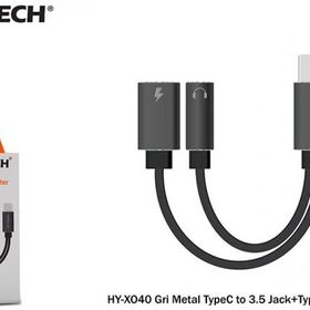 Hytech HY-XO40 Type C to 3.5 mm Jack + Type C Çevirici
