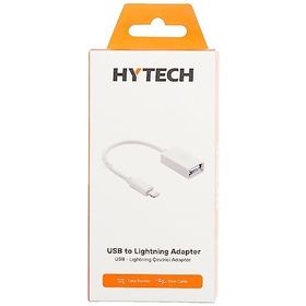 Hytech HY-XO48 Beyaz USB F to Lightning 10 cm Kablolu OTG Çevirici