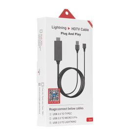 Hytech HY-XO54 Kırmızı Siyah 1 m Görüntü Aktarıcı USB-F to HDMI Mobil Telefon Uyumlu Kablo