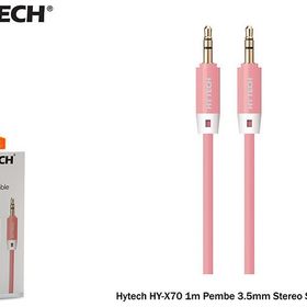 Hytech HYX70 1M Pembe 3.5Mm Stereo Ses Kablosu