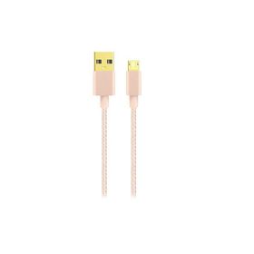 Hytech Portta HY-X240 1 m 3A Micro Usb Kılıflı Gold Data Şarj Kablosu