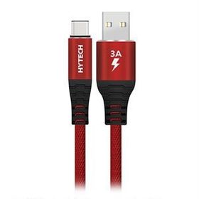 Hytech Type-C 1 m Kırmızı Data Şarj Kablosu