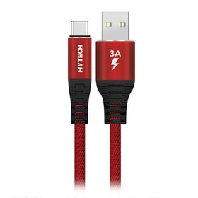 Hytech Type-C 1 m Kırmızı Data Şarj Kablosu