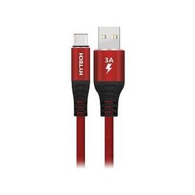 Hytech Type-C 1 m Kırmızı Data Şarj Kablosu