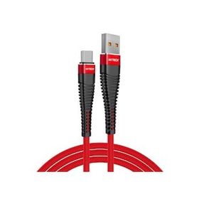 Hytech Type-C 1 m Kırmızı Data Şarj Kablosu