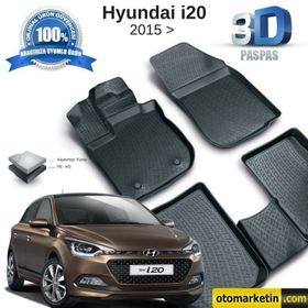 Hyundai 2015-2020 İ20 3d Havuzlu Paspas