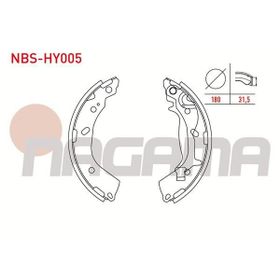 Hyundai 583050XA00 08760 Getz 2002 Arka Fren Balatası