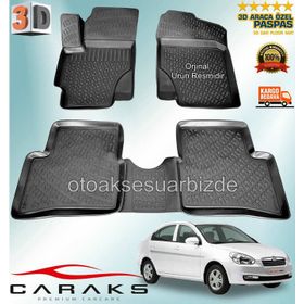 Hyundai Accent Era 2006 -2012 Siyah 3D Havuzlu Paspas