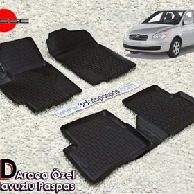 Hyundai Accent Era 2006-2012 Siyah Premium 4D Araca Özel Paspas