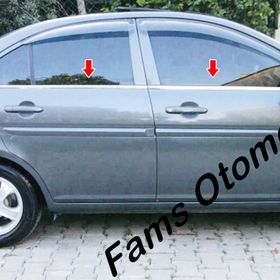 Hyundai Accent Era Paslanmaz Çelik 4 Parça Krom Cam Çıtası