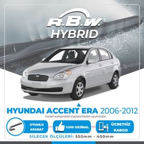 Hyundai Accent Era RBW Hybrid 2006-2012 Silecek Takımı