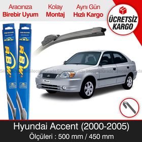 Hyundai Accent RBW 2000-2005 Muz Silecek Takımı