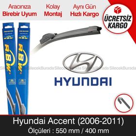 Hyundai Accent RBW 2006-2011 Muz Silecek Takımı