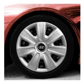Hyundai Amblemli Gri 4'lü Takım 107 13 İnç Jant Kapağı