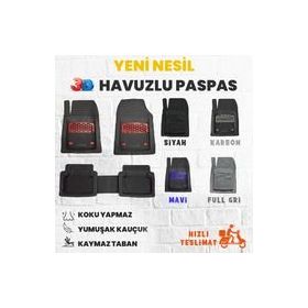 Hyundai Elantra 2014 Model 3D Havuzlu Paspas
