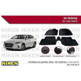 Hyundai Elantra 2016 Model 3D Havuzlu Paspas