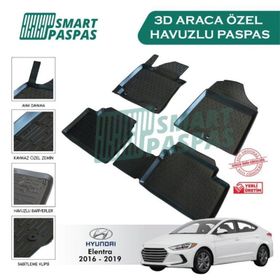 Hyundai Elantra 2016 Model 3D Havuzlu Paspas