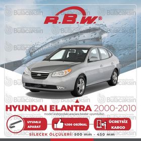 Hyundai Elantra RBW 2000-2010 Muz Silecek Takımı