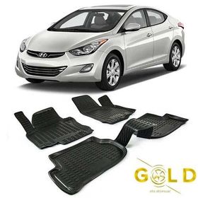 Hyundai Elentra 2011-2015 Siyah 3D Havuzlu Paspas