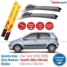Hyundai Getz 2002-2009 Muz Silecek Takımı