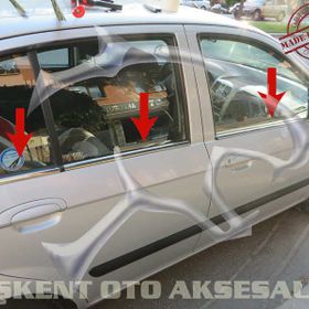 Hyundai Getz 2002 Üzeri 6 Parça Krom Cam Çıtası