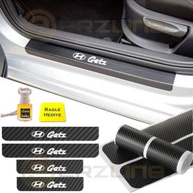 Hyundai Getz 4 Adet Karbon Kapı Eşiği Sticker