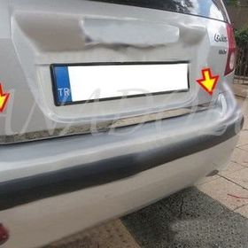 Hyundai Getz Formlu Paslanmaz Çelik Krom Bagaj Alt Çıtası