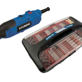 Hyundai HGRV187 135W 187 Parça 345x225x125 mm Mini Taşlama Gravür Seti