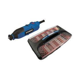 Hyundai HGRV187 135W 187 Parça 345x225x125 mm Mini Taşlama Gravür Seti