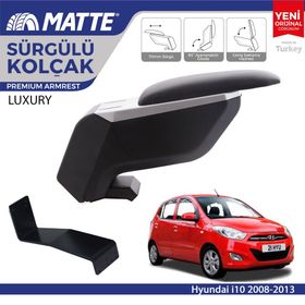 Hyundai İ10 2008 2013 Çelik Ayaklı Gri Siyah Kol Dayama Kolçağı