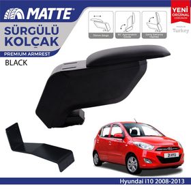 Hyundai İ10 2008 2013 Çelik Ayaklı Siyah Kol Dayama Kolçağı