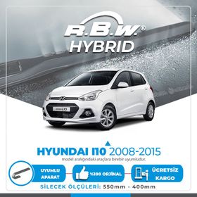 Hyundai İ10 RBW Hybrid 2008-2015 Silecek Takımı