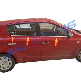 Hyundai I20 2008 2012 Paslanmaz Çelik 6 Parça Krom Cam Çıtası